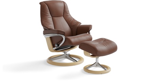 Stressless® Live Leather Recliner - Signature Base Stressless® Live Leather Recliner - Signature Base